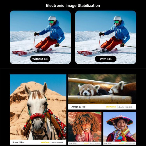  Téléphone robuste Ulefone Armor 29 Pro, version thermique, 16 Go + 512 Go, vision nocturne, écran 6,67 pouces + 1,04 pouce, Android 15, MediaTek Dimensity 7400 Octa Core, réseau : 5G, OTG, NFC (noir) SU022B1430-019